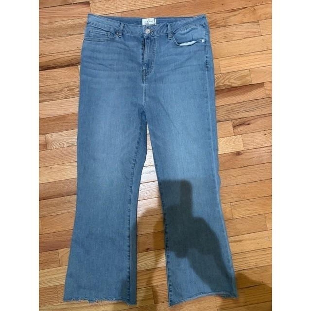 Frame Denim Women's Le High Straight Chewed Hem Cropped Jeans Size 32 T37-2